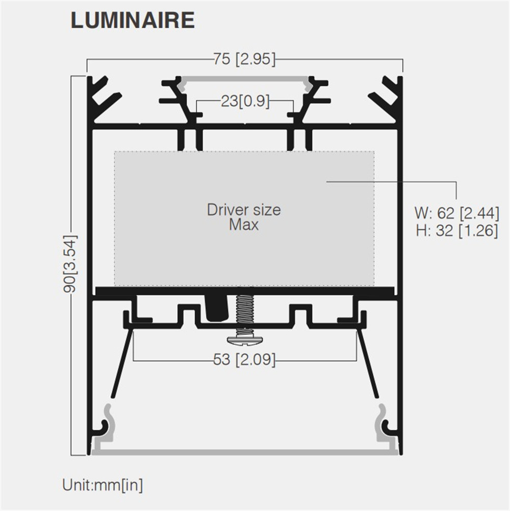 Hong Linear Light UGR 19 Прямой и отраженный свет с призматической линзой + рассеиватель ПК-01(11)