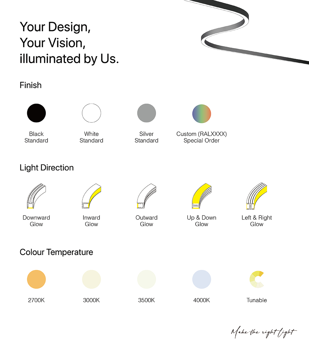 Custom Bendable Linear Light
