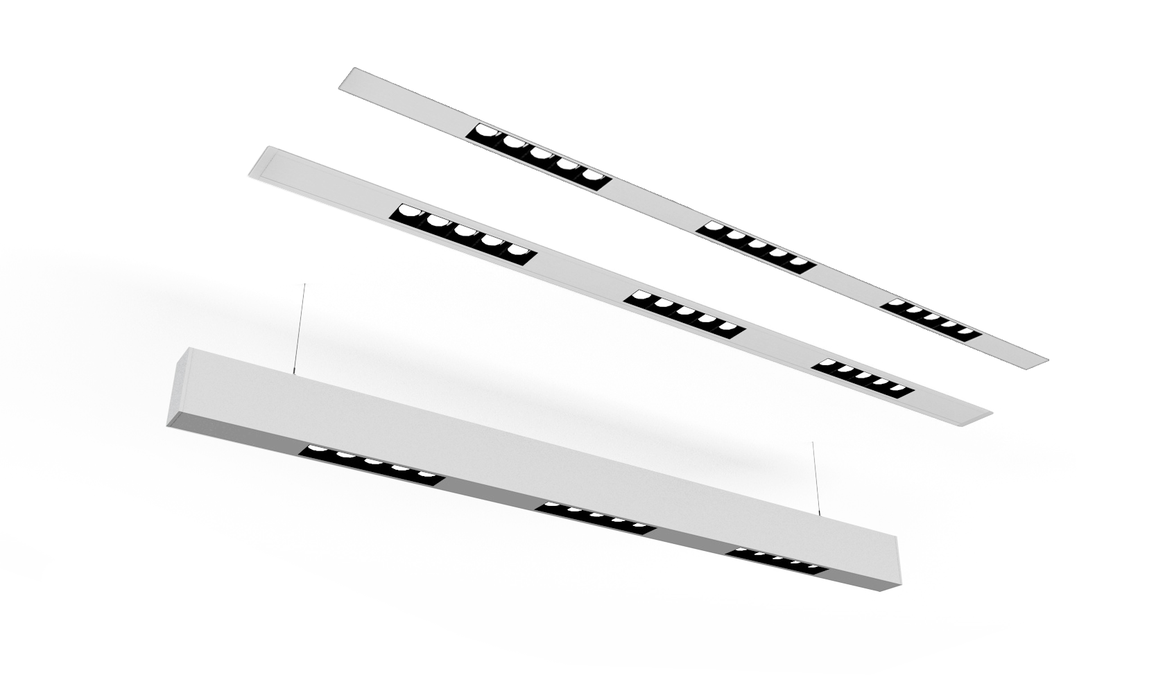 LUZ 38mm reflector louver