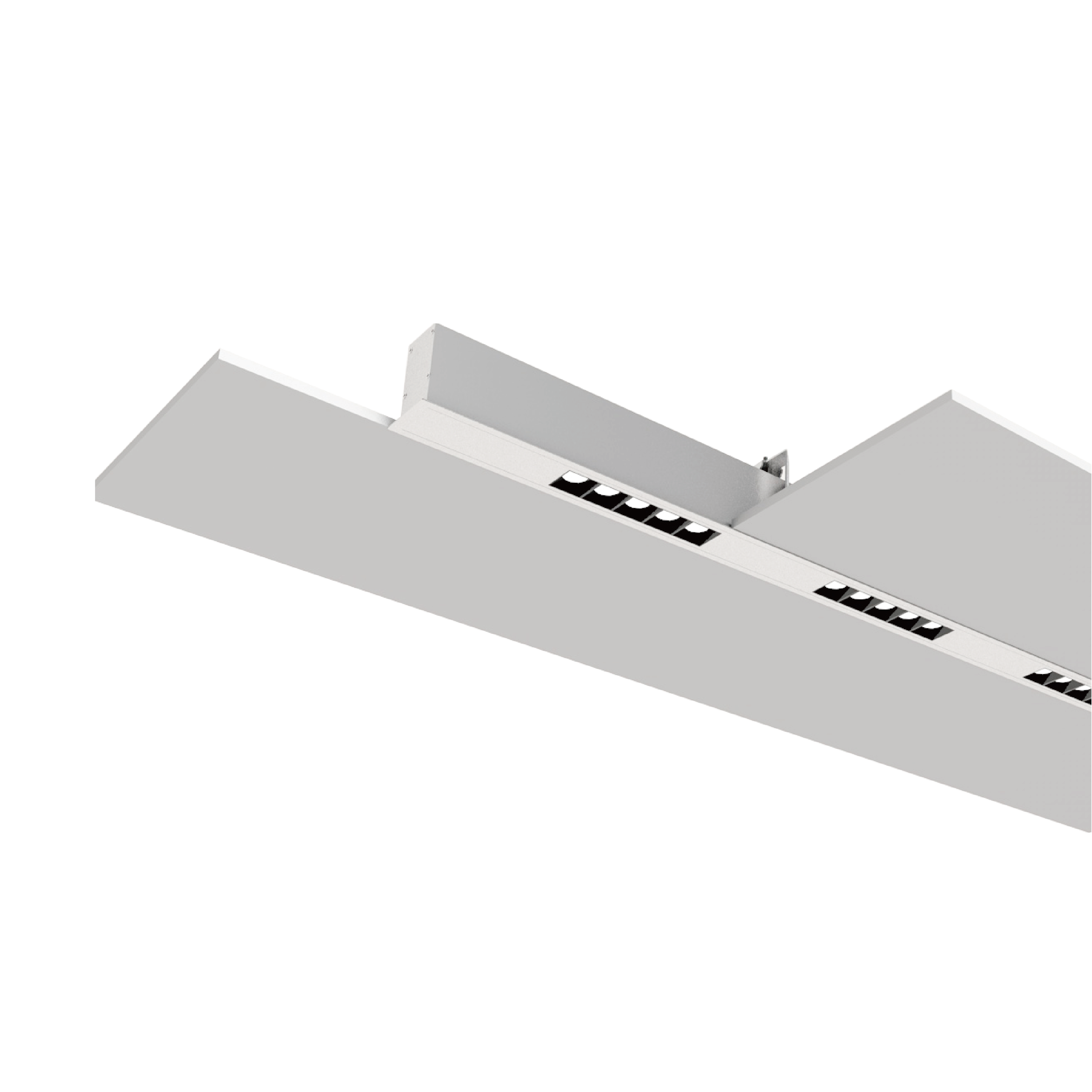OEM LUZ-Trimmed recessed Led linear light with louver lens 19°, 24°, 38 ...