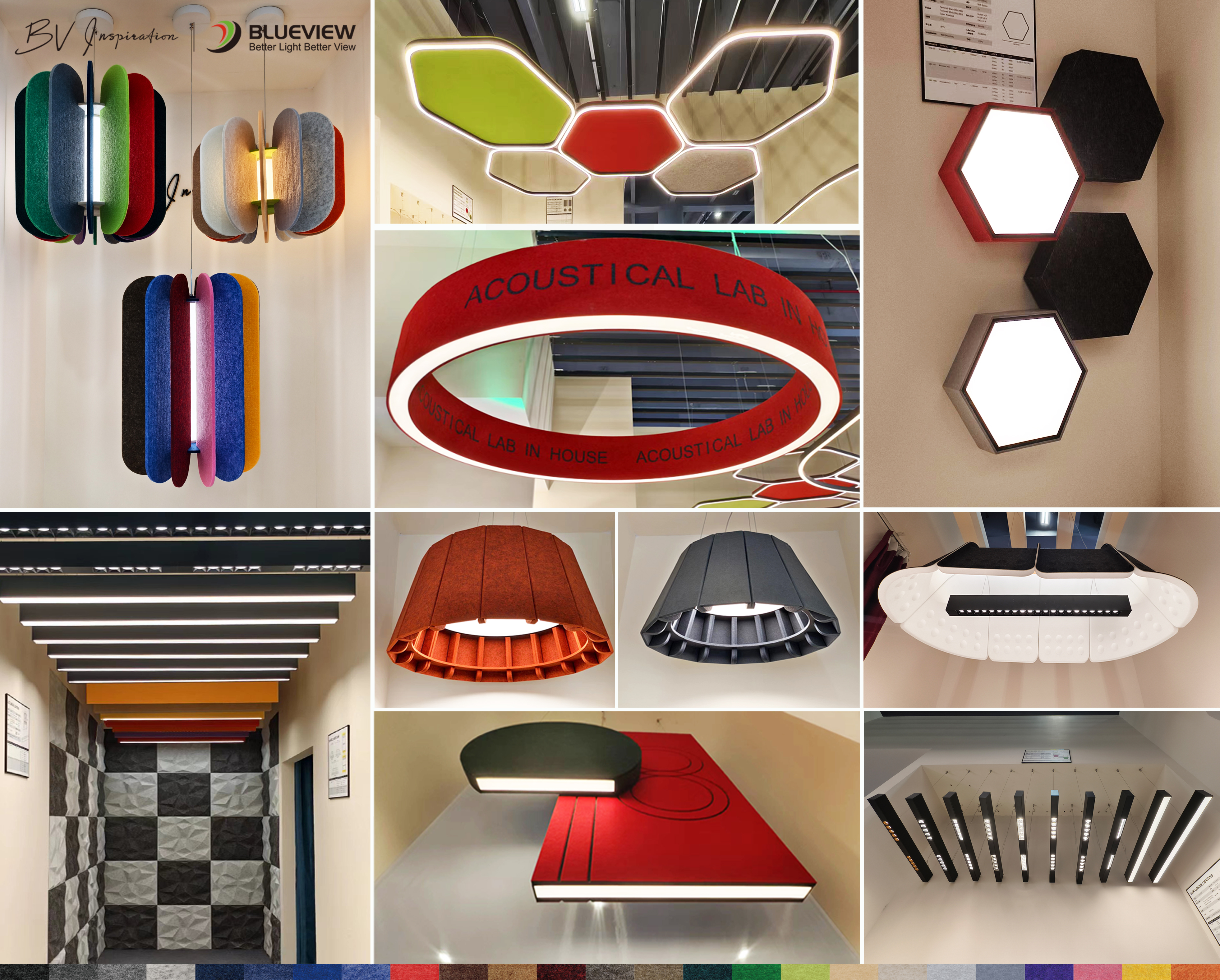 Sound absorption lamp design