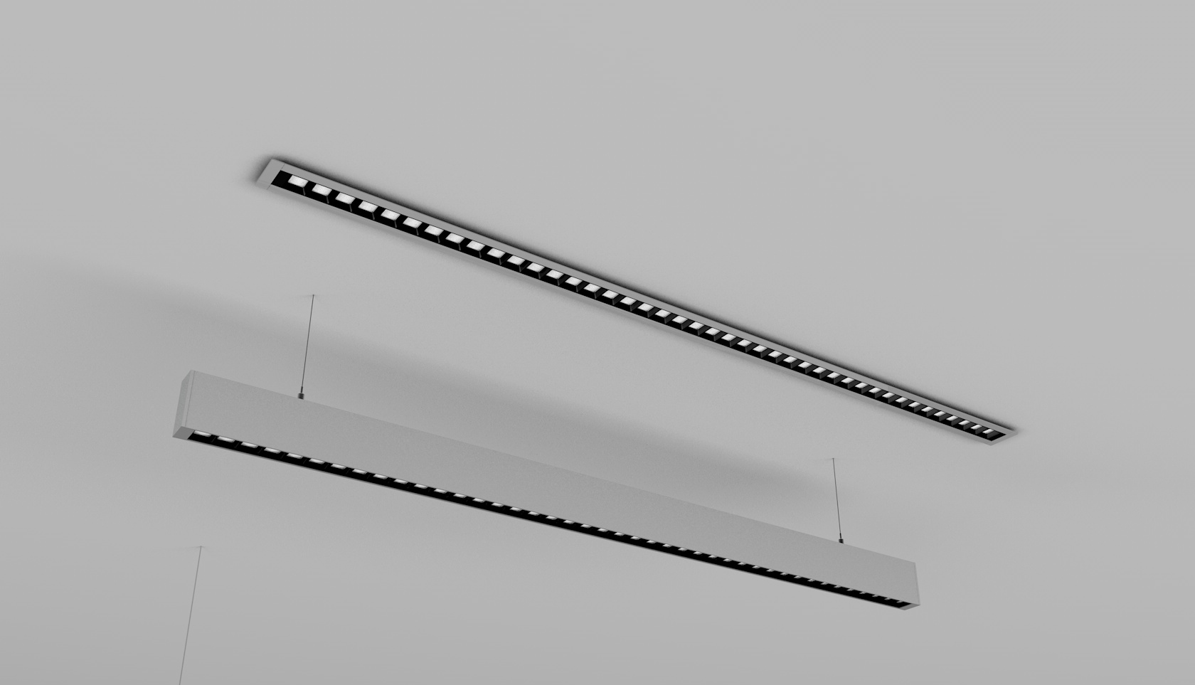 TIR louver linear light