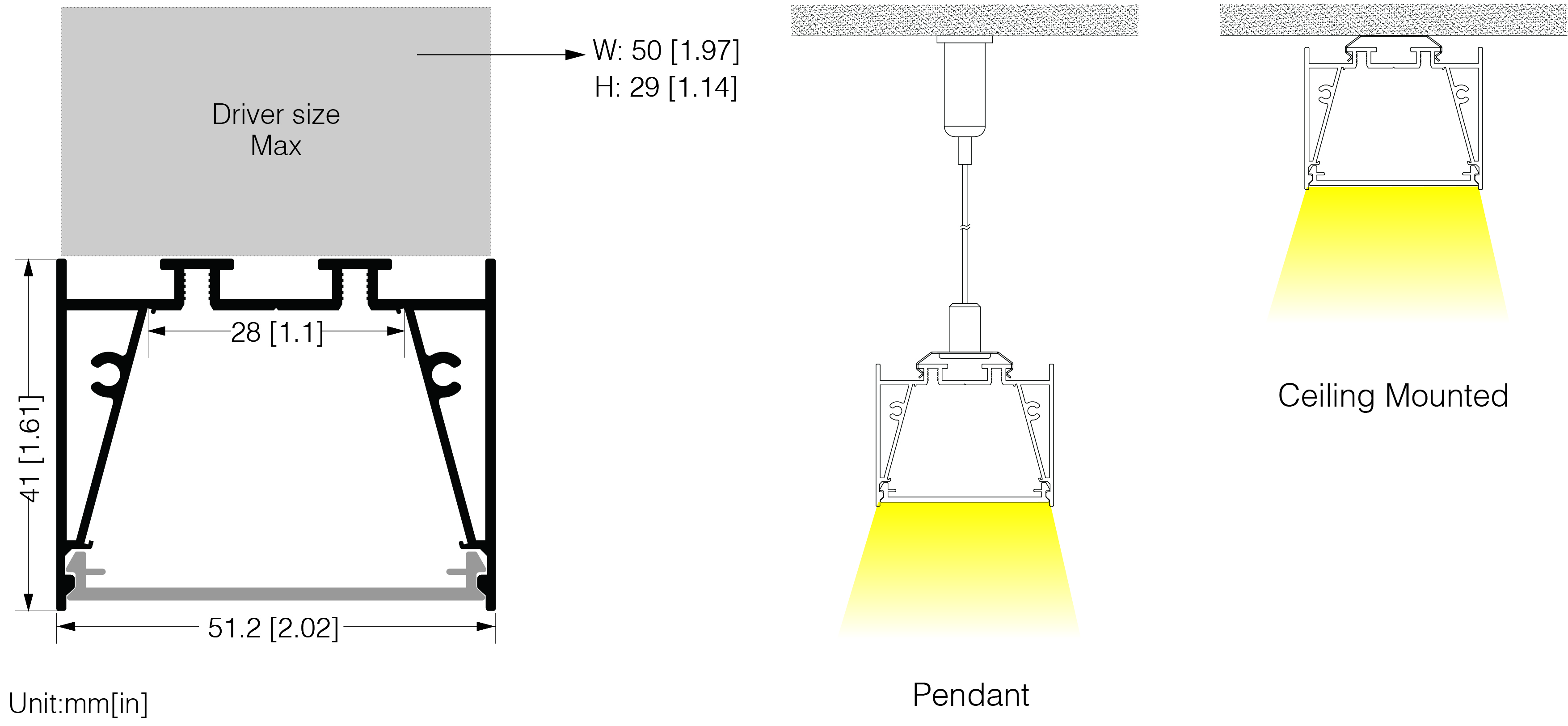 U5141 LINEAR LIGHTING-PC DIFFUSER